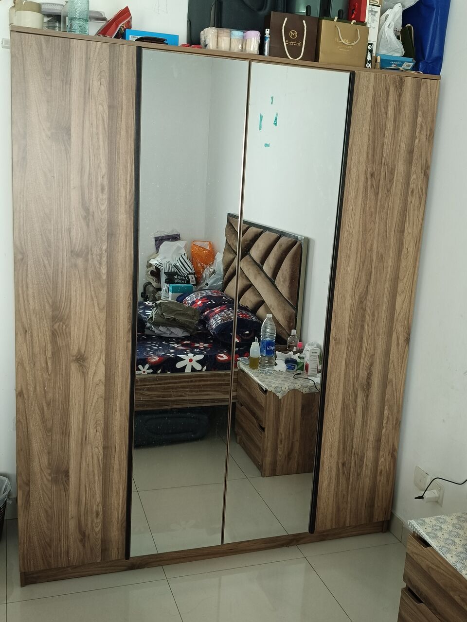 Zinj, Furniture, BHD 125,  Bed Room Set, Queen Size Bed, 2 Side Tables, 4 Door Cupboard And Dressing