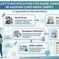 Quick Gazette Notification For Name Change In Aadhar Card