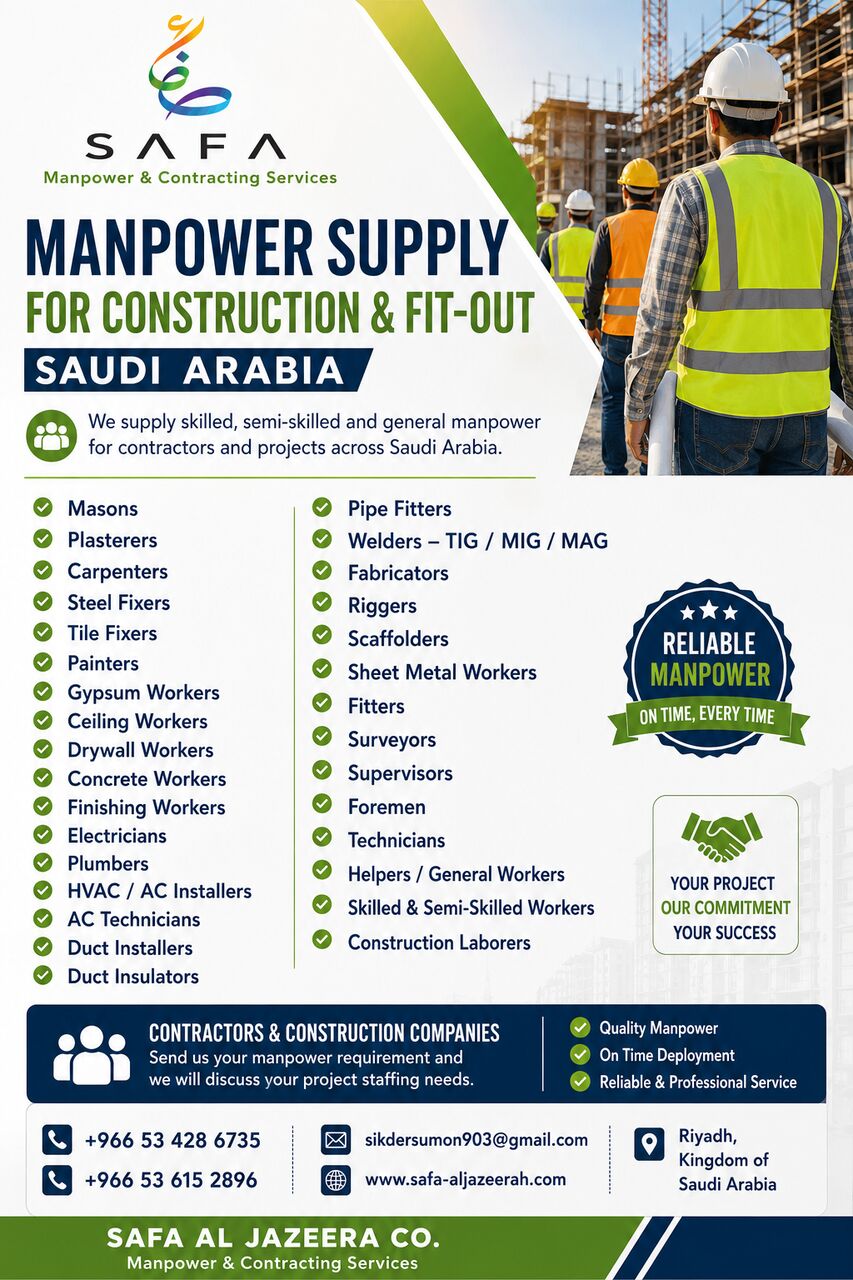 Riyadh, Manpower, MANPOWER SUPPLY