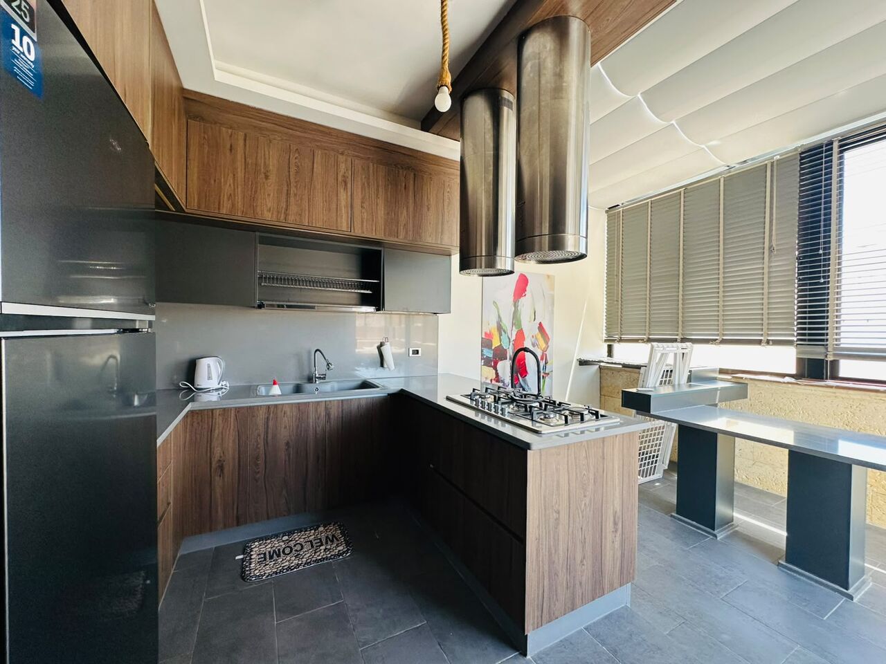 Abdoun, Apartments, Flats, Houses & Villas, JOD 14000/year,  Furnished,  1 BR,  100 Sq. Meter,  Rooftop Apartment For Rent In Abdoun