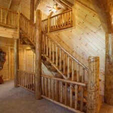 New York, Business, How Can Log Stairs Add Character To Your Rustic Home?