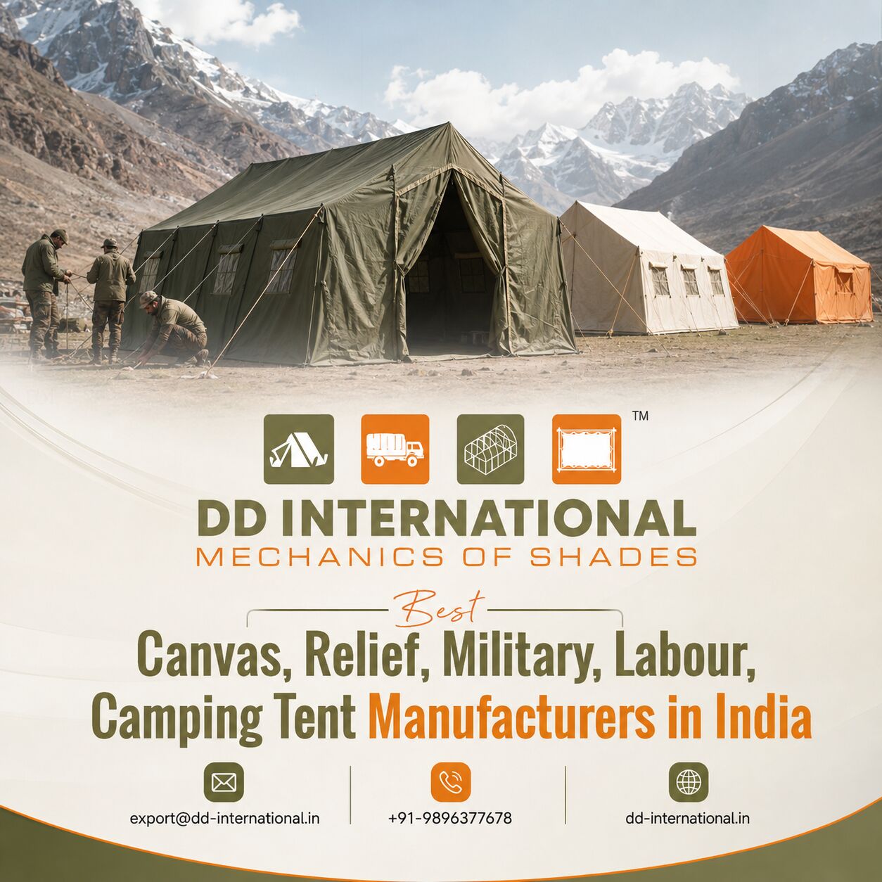 Haryana, Wholesale Products, Reliable Military & Defence Tent Solutions