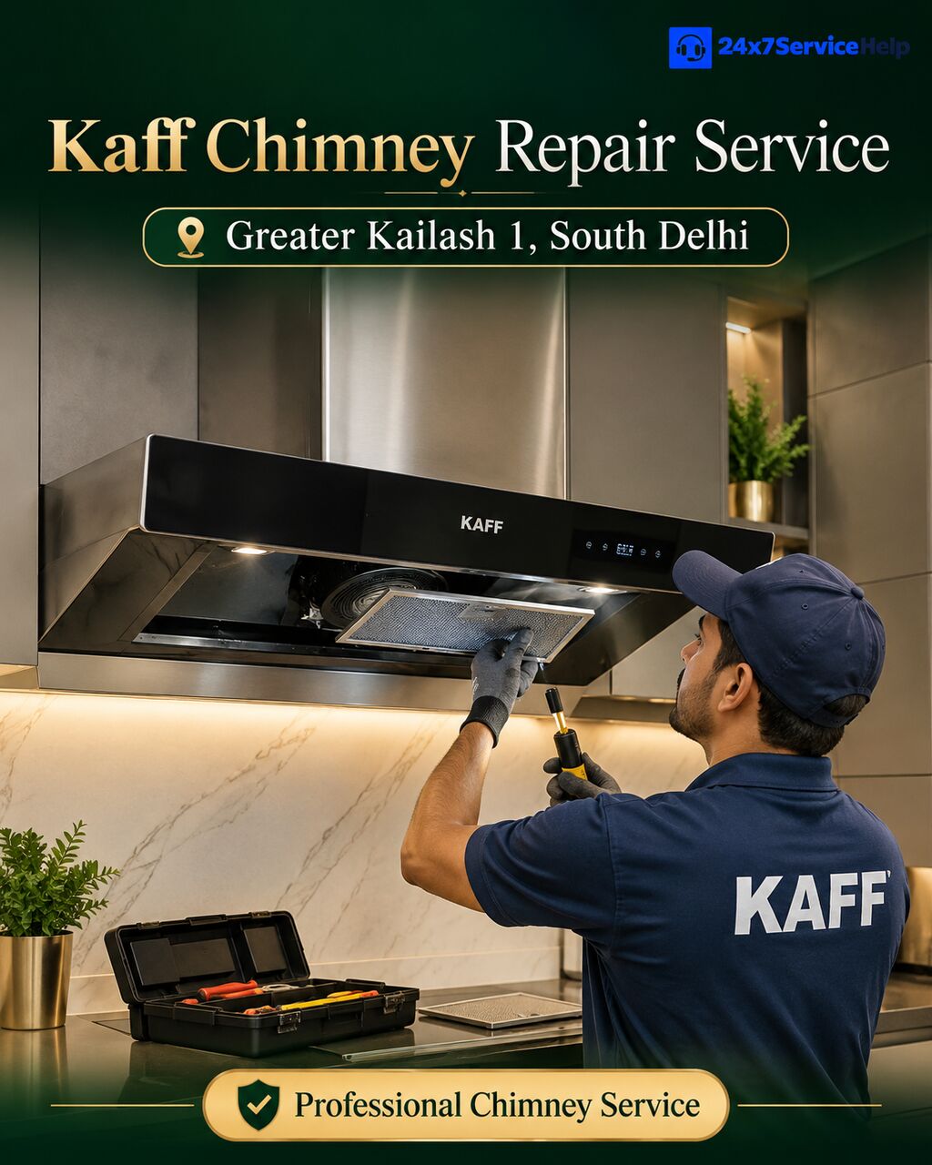 New Delhi, Appliance Repair, Kaff Chimney Repair Service In Greater Kailash 1 South Delhi