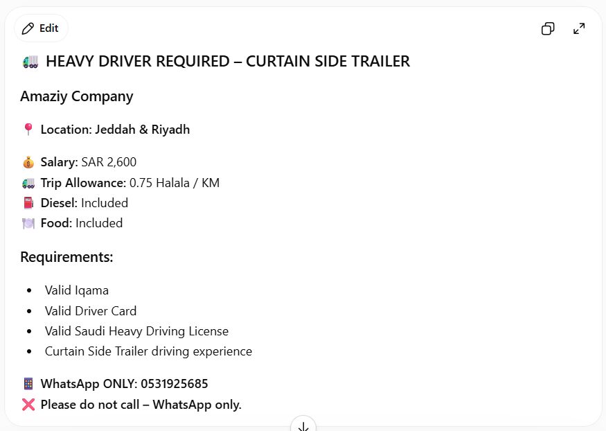 Islamabad, Jobs, Heavy Driver(trailer Truck Driver)