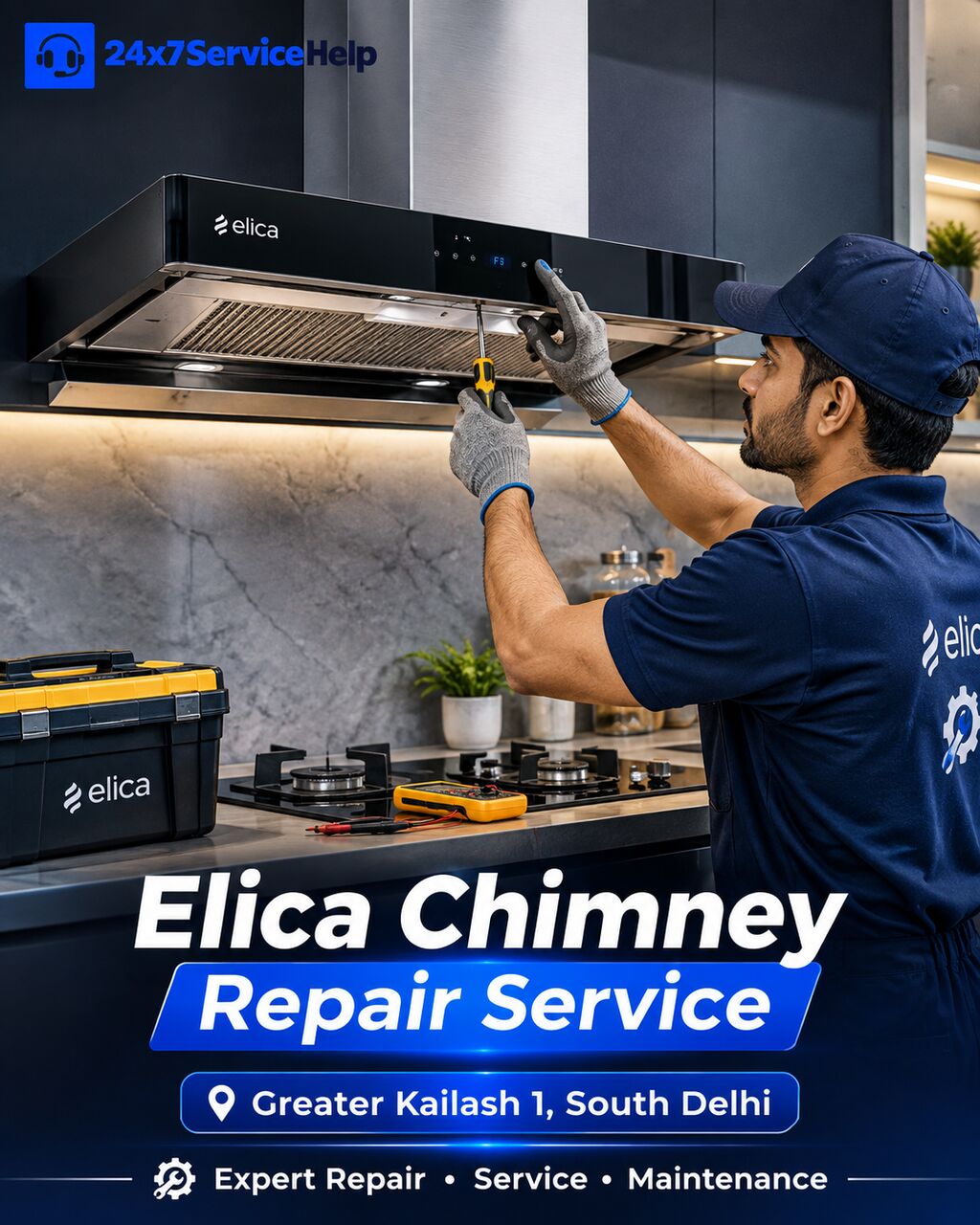 New Delhi, Appliance Repair, Elica Chimney Repair Service In Greater Kailash 1 South Delhi &ndash; Doorstep Assistance