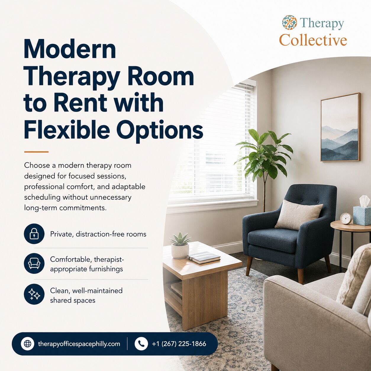 New York, Business, Professional Therapy Room To Rent With Convenient Booking