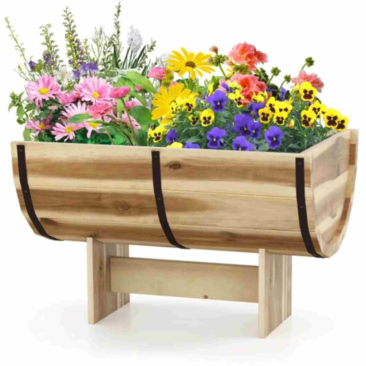 New York, Farm & Garden, USD 95,  Large Outdoor Wooden Planter With Legs For Flowers & Herbs