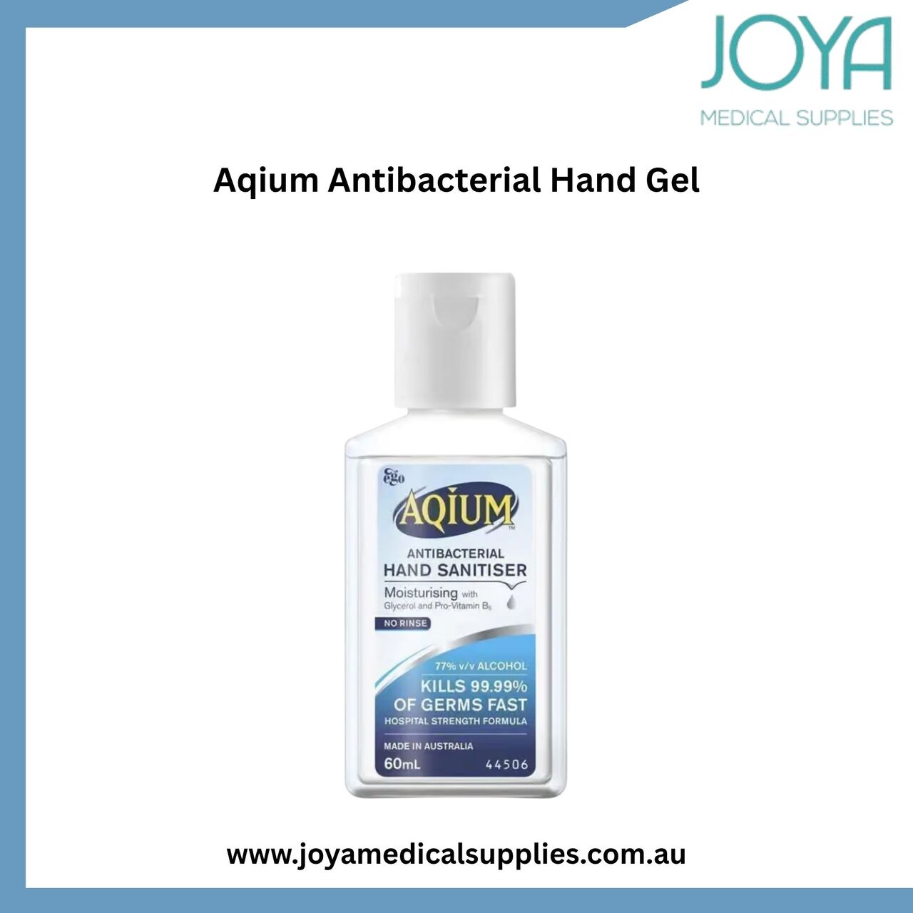 Sydney, Health & Beauty Items, Buy Aqium Antibacterial Hand Gel 60ml - Joya Medical Supplies | Australia