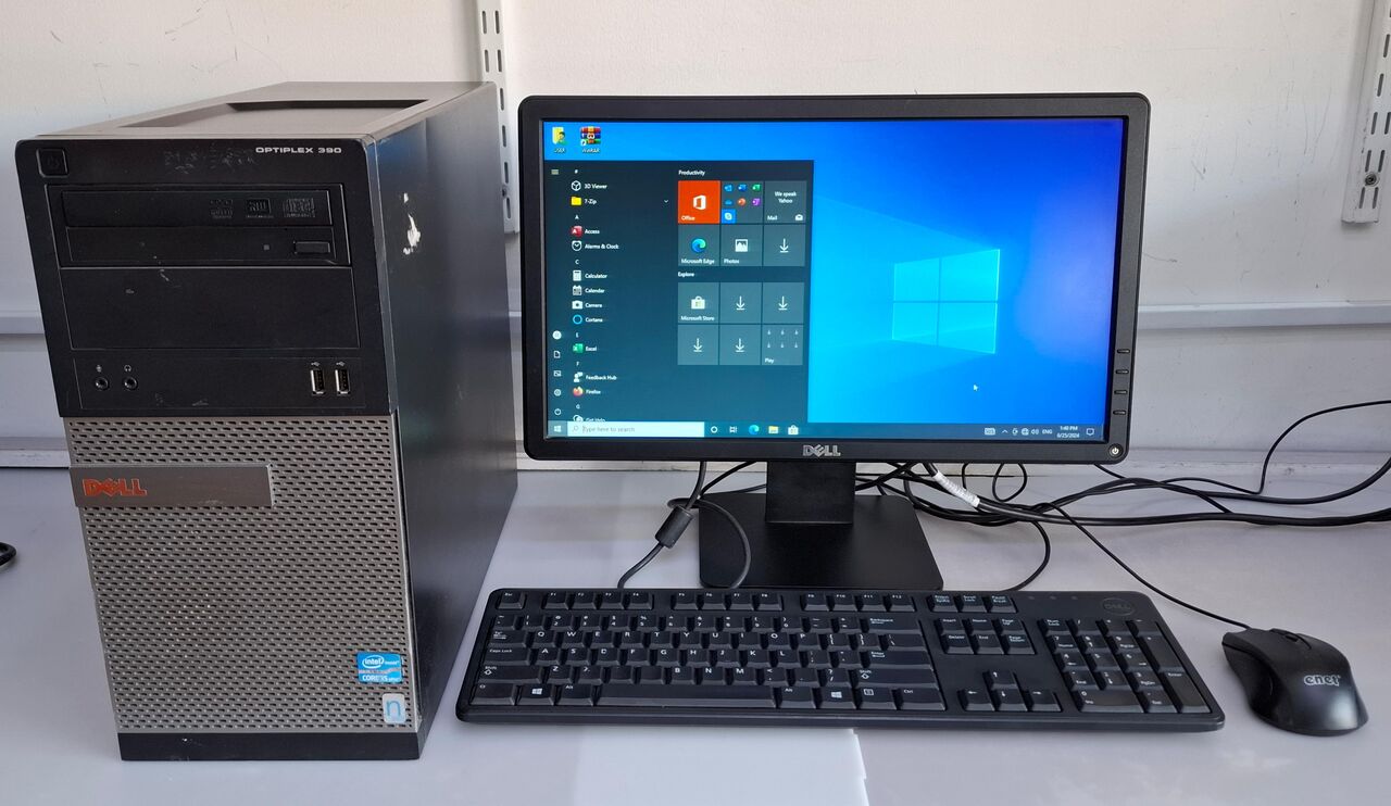 Manama, Electronics, BHD 58,  Special Offer DELL Core I7 Computer Set DELL HD Wide Monitor 8GB Ram 256 GB SSD Win 11 Pro