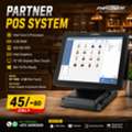 BHD 45,  PARTNER POS System Good Working Ready To Use Windows 10 Pro With Keyboard Mouse 45-BD Only