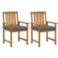 USD 216,  Patio Chairs With Cushions | 2-Piece Acacia Wood Set