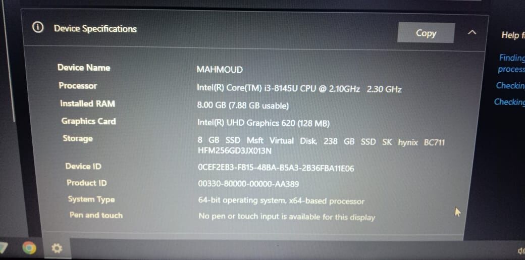 Jeddah, Computers, SAR 700,  لابتوب سريع I3-8th Gen GB 8 256 NVME Dell Fast Laptop