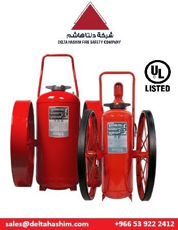 Dammam, Wholesale Products, Ansul, UL Listed, Aramco Approved, 125 LBS Wheeled Fire Extinguishers Bulk Stock Available
