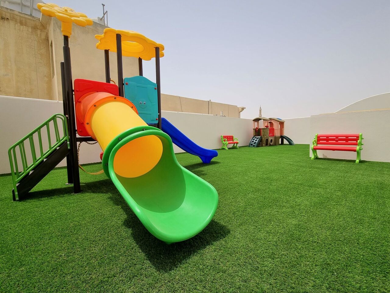Khobar, Apartments, Flats, Houses & Villas, SAR 2200/month,  2 BR,  SAR 2,200 Per Month Family 2 Bedrooms Apt. With Installed AC & Rooftop Playground For Rent