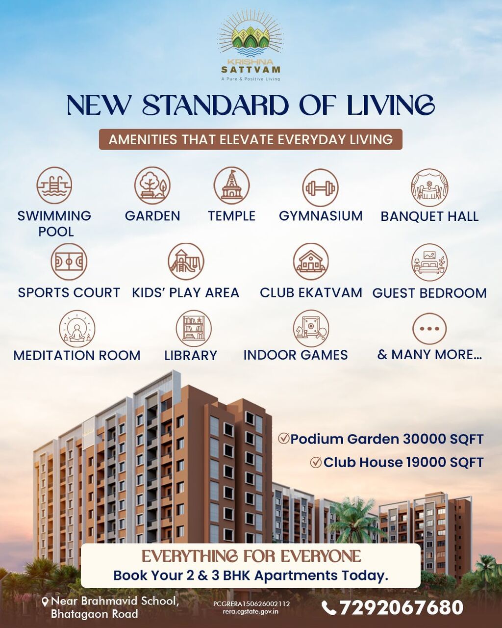 Mumbai, Real Estate For Sale, INR 4200000,  Discover Krishna Sattvam &ndash; Premium 2 & 3 BHK Apartments In Raipur