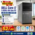 BHD 52,  Back To School Offer DELL Core I7 4th Gen Computer (Ready Win 11 Pro) 8GB RAM + 256GB SSD