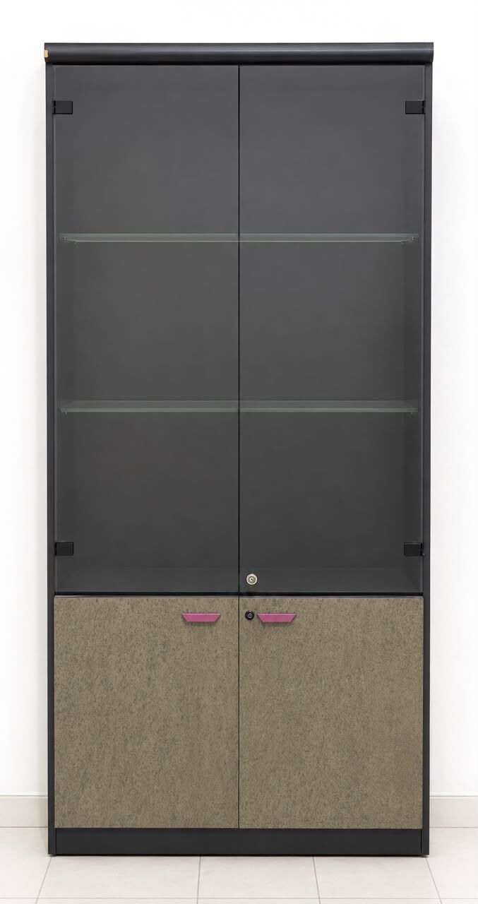 Jeddah, Furniture, SAR 125,  Wooden Cabinet With Glass Doors