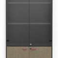 SAR 125,  Wooden Cabinet With Glass Doors