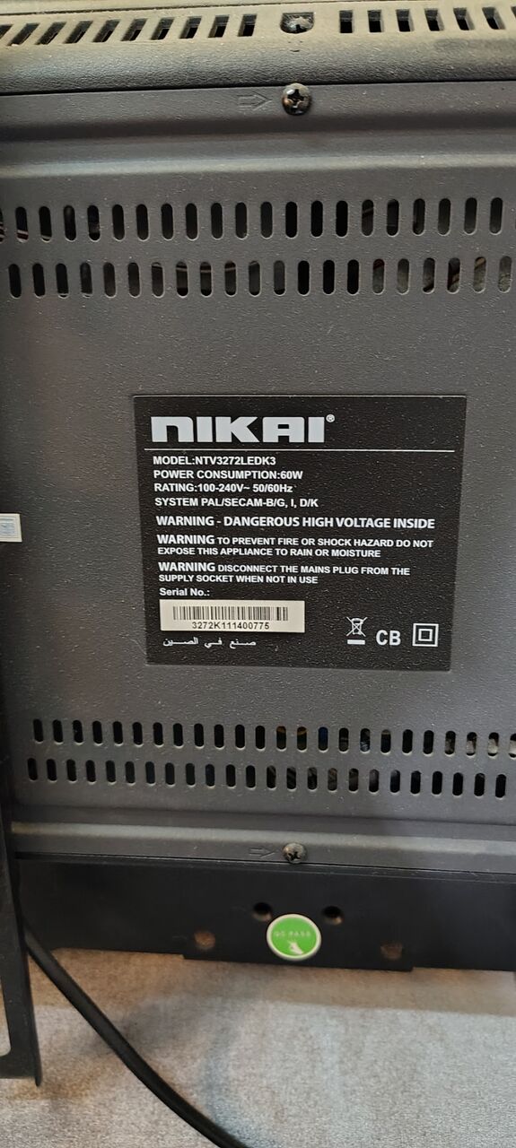 Taif, Appliances, SAR 180,  Nikai TV 32 Inch