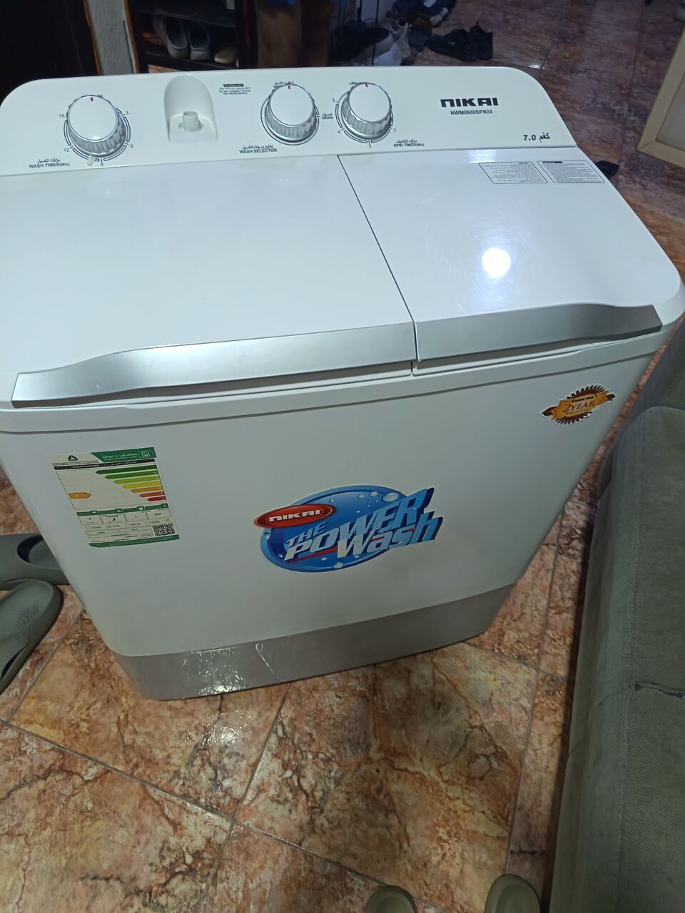 Jubail, Appliances, SAR 350,  Washing Machine Nikai Brans New 7kg With Box Semi Automatic