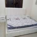 Modern White Luxury Bedroom Set &ndash; King Bed, 6-Door Wardrobe & Dressing Table