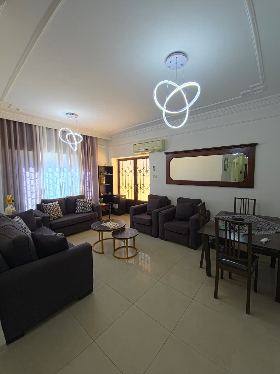 Abdoun, Apartments, Flats, Houses & Villas, JOD 500/month,  2 BR,  100 Sq. Meter,  Ground Floor Furnished Apartment With Spacious Garden