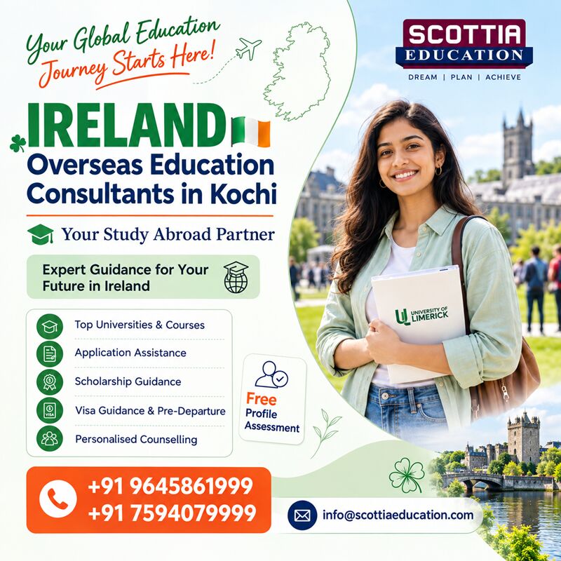 Kochi, Education, Ireland Overseas Education Consultants In Kochi