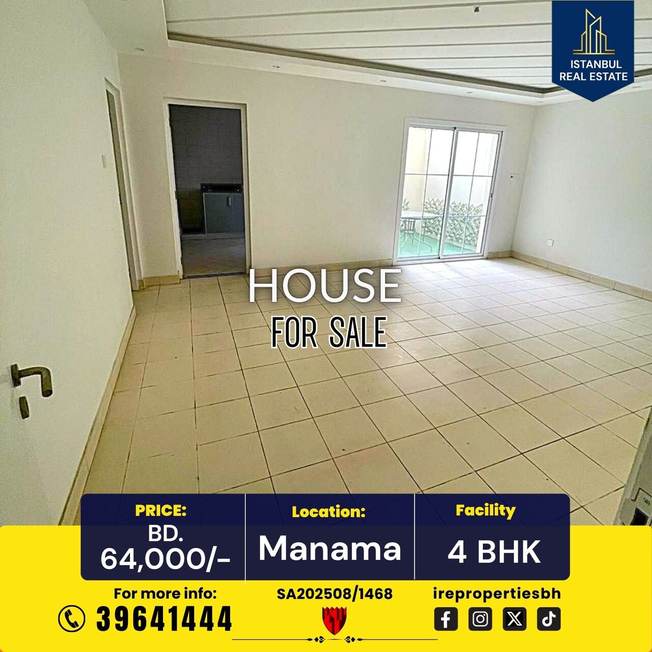 Naim, Villas, BHD 64000,  160 Sq. Meter,  🏠 House For Sale – Manama (Near Al Naim) | BD 64,000/-