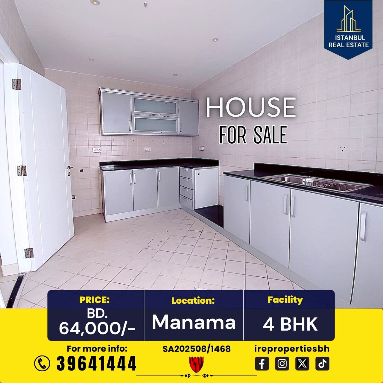 Naim, Villas, BHD 64000,  160 Sq. Meter,  🏠 House For Sale – Manama (Near Al Naim) | BD 64,000/-