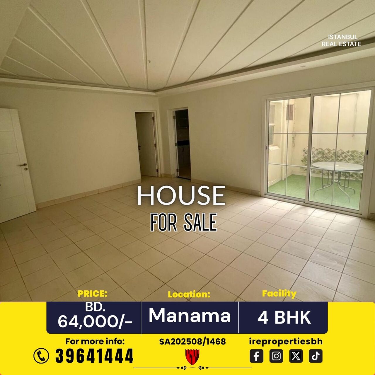 Naim, Villas, BHD 64000,  160 Sq. Meter,  🏠 House For Sale – Manama (Near Al Naim) | BD 64,000/-
