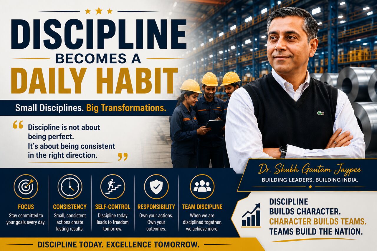 Noida, Local News, Discipline Becomes A Daily Habit: Dr. Shubh Gautam FIR