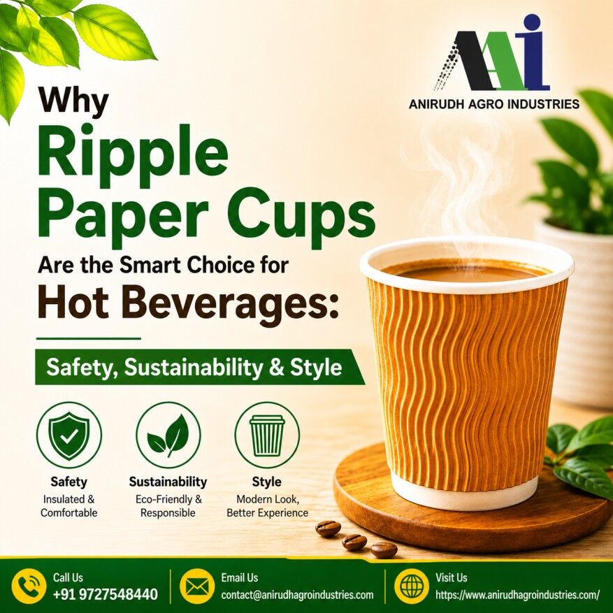 Ahmedabad, Household Items, INR 1000,  Premium Insulated & Eco Friendly Ripple Paper Cups For Cafes