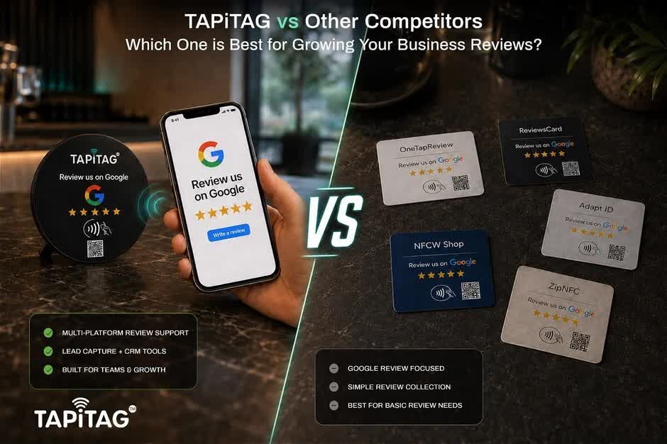 Dublin, Printing, TAPiTAG Vs Other Google Review Tags: Find The Best Option For Your Business