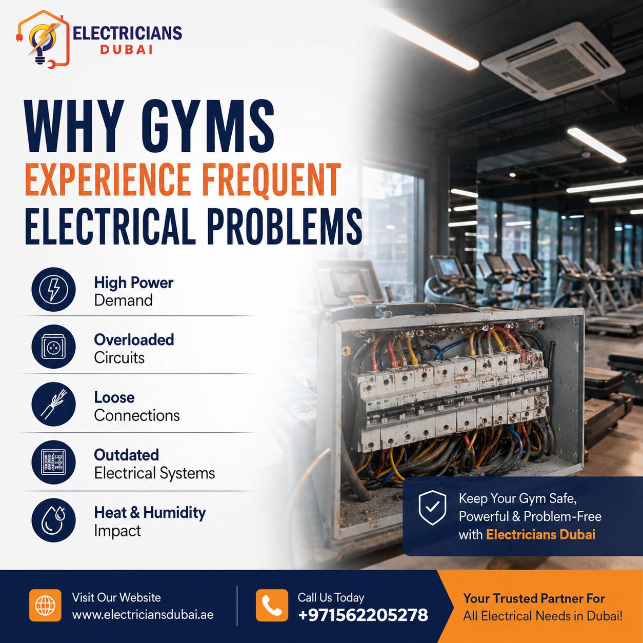 Dubai, Technical, Why Gyms Experience Frequent Electrical Problems