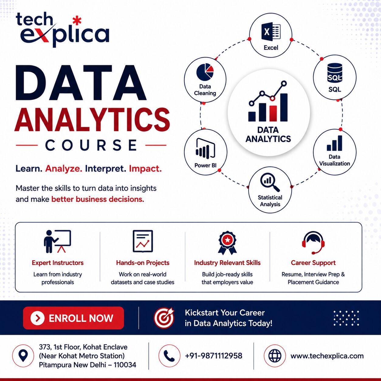 New Delhi, Lessons Offered, Data Analytics Course In Delhi