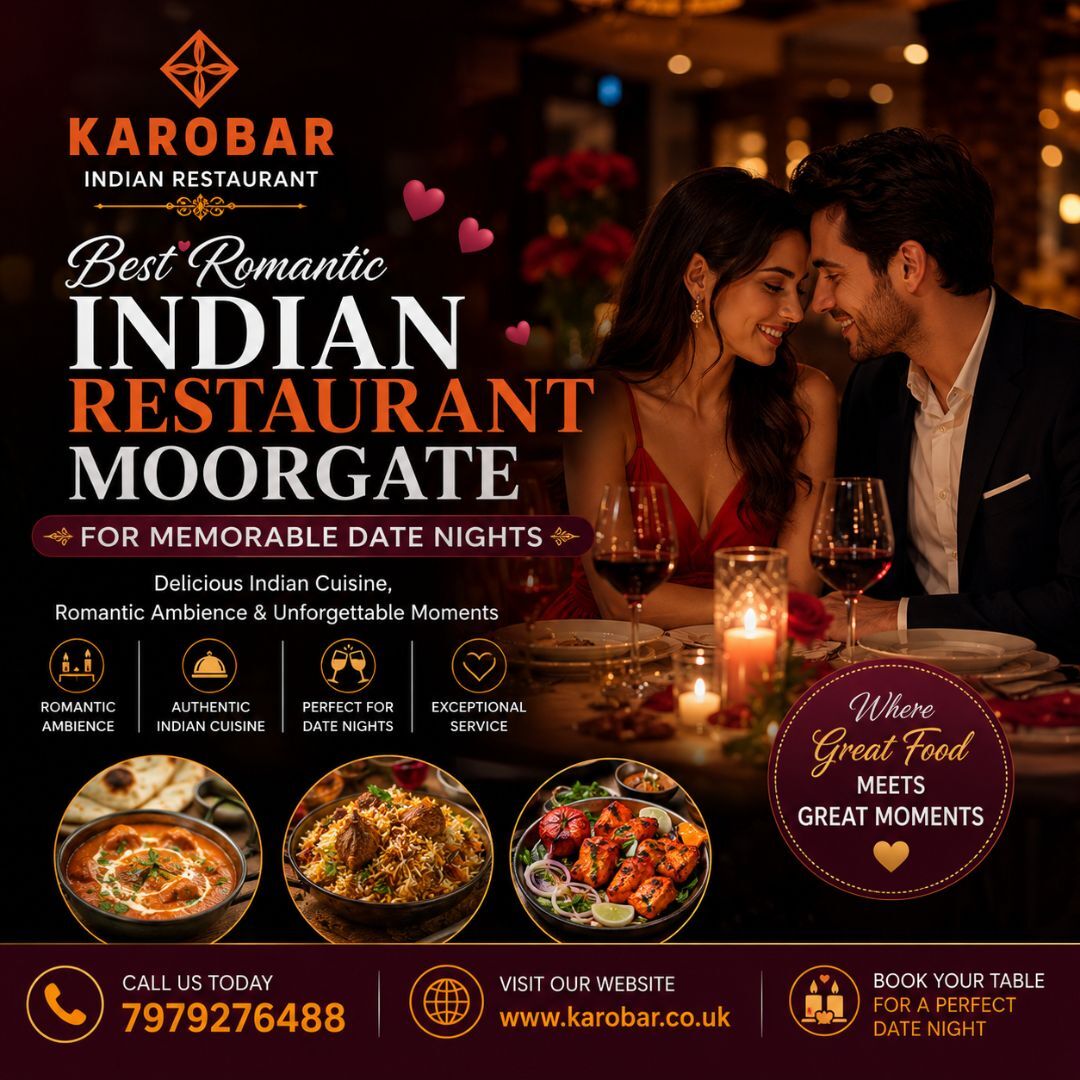London, Food & Drink, Best Romantic Indian Restaurant Moorgate For Memorable Date Nights