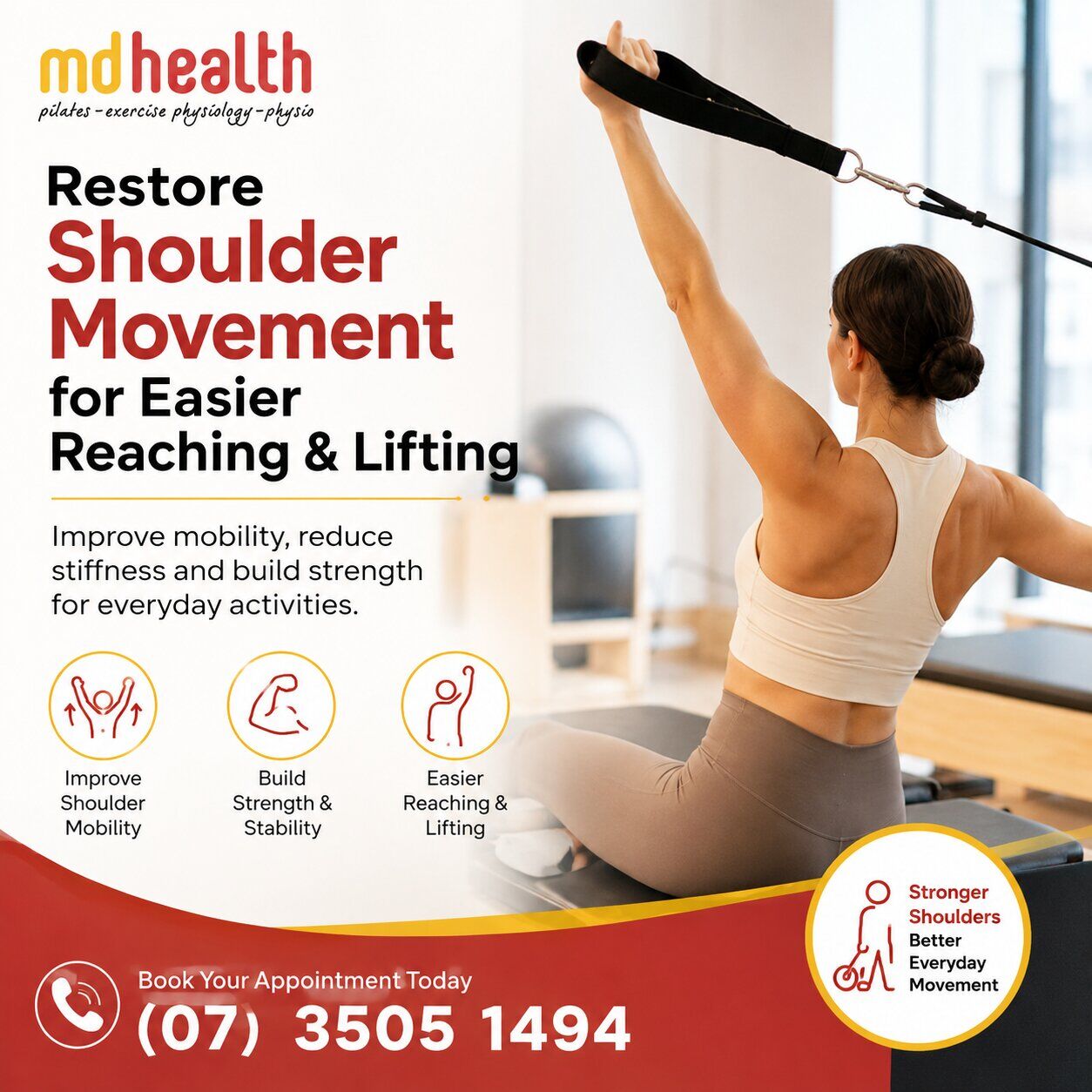Brisbane, Health, Restore Shoulder Movement For Easier Reaching & Lifting