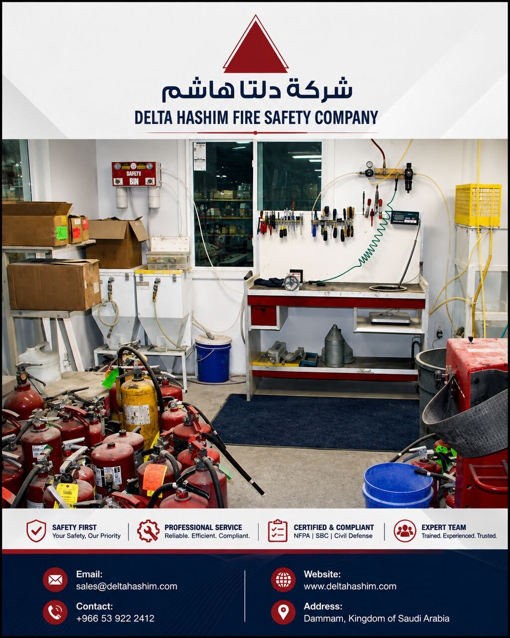 Jubail, Technical, Fire Alarm | Fire Sprinkler | FM200 | Fire Extinguisher Refilling | Jubail | Dammam | AMC