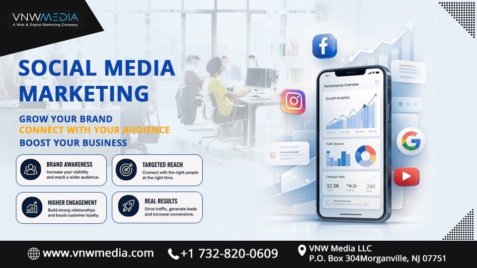 New York, Web Design & Development, Social Media Marketing & Paid Ads Services, NJ | VNW Media