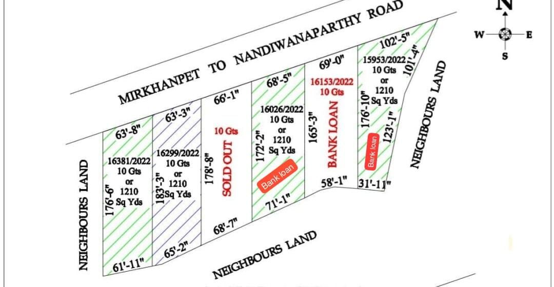 Hyderabad, Residential Plots, INR 15999,  270 Sq. Yard,  Commercial Open Plots For Sale Near 330ft Road Near Mirkhanpet To Nandiwanaparthy