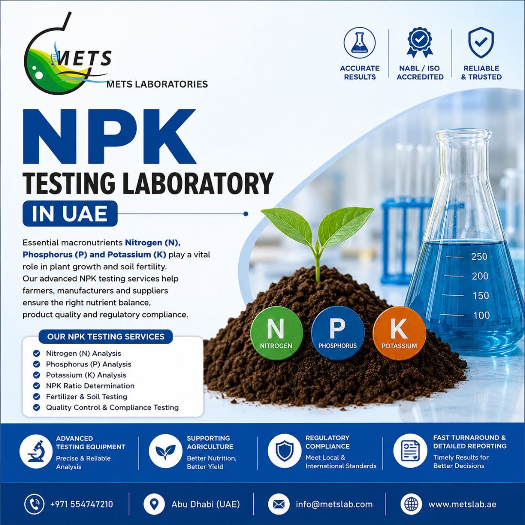 Abu Dhabi, Business, NPK Testing Laboratory In Abu Dhabi For Fertilizer Quality Verification