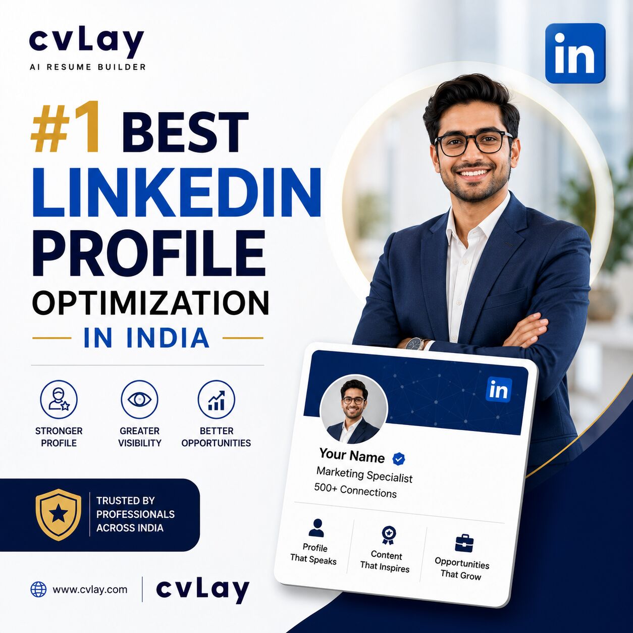 New Delhi, Marketing, #1 Best LinkedIn Profile Optimization In India | CVLAY