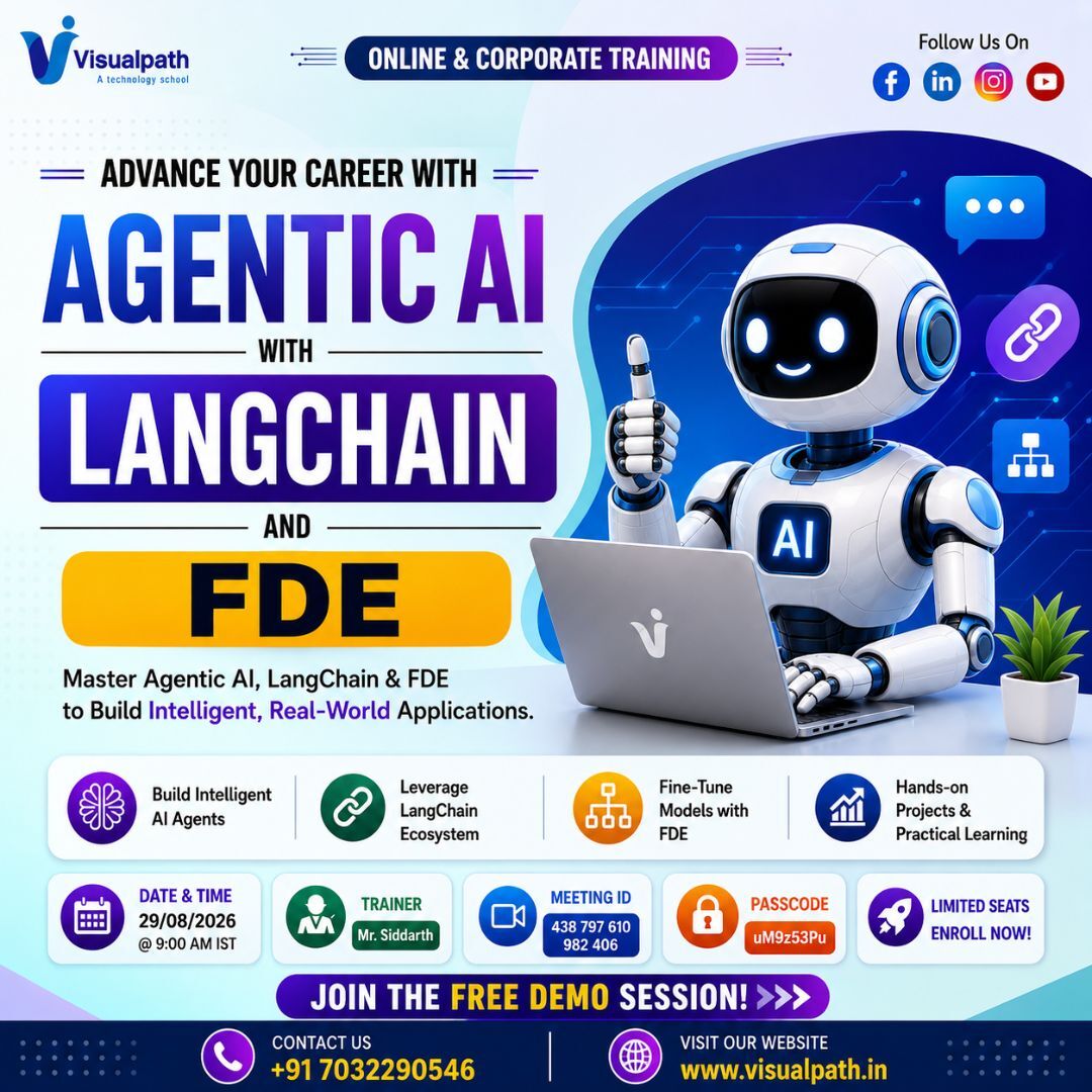 Hyderabad, Education, Free Demo Class: Agentic AI, LangChain & FDE Training