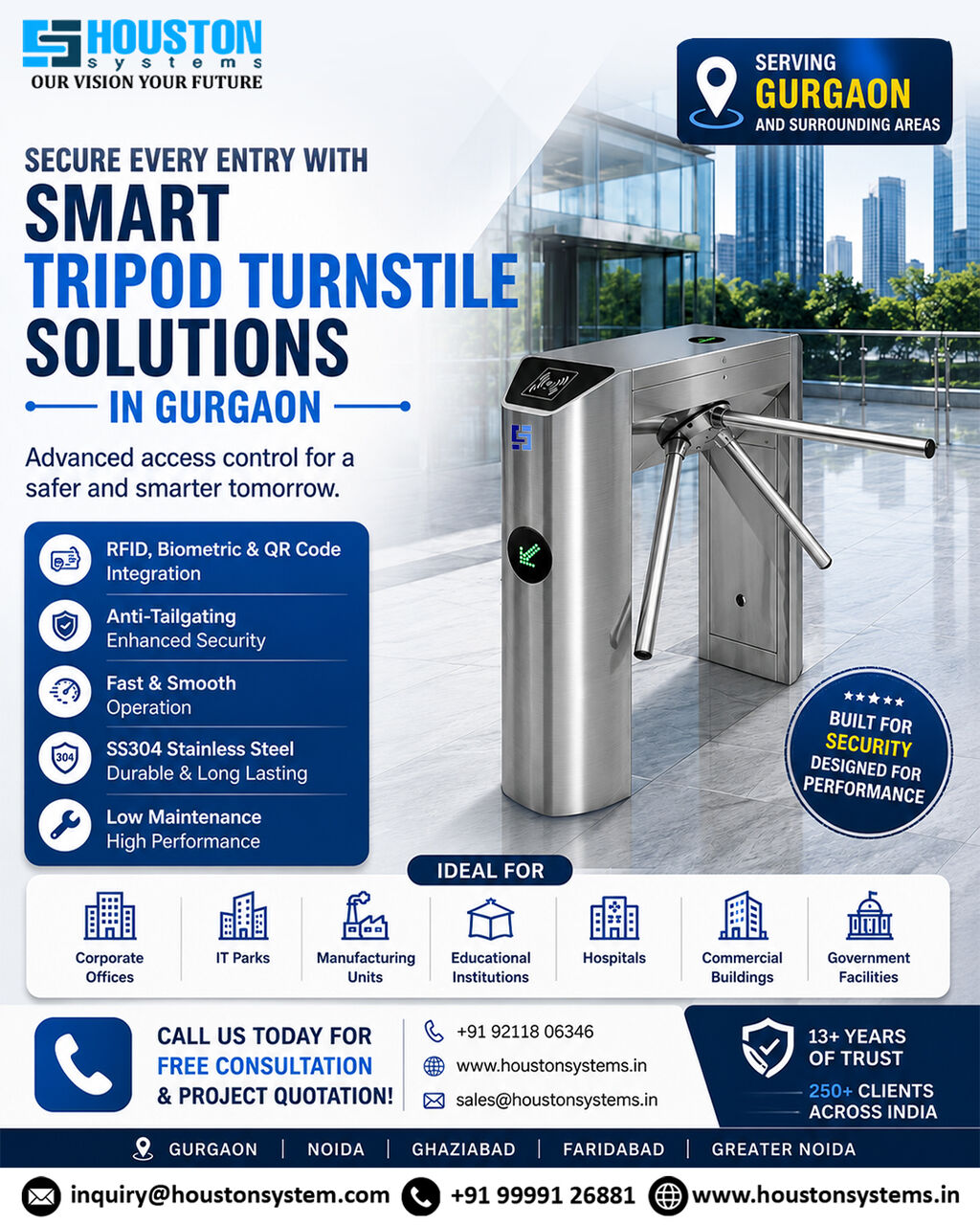 Gurugram, Industrial Machinery, INR 85000,  PREMIUM TRIPOD TURNSTILE MANUFACTURER & SUPPLIER