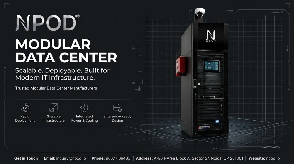 Noida, Computer, Build Faster With NPOD Modular Data Centers
