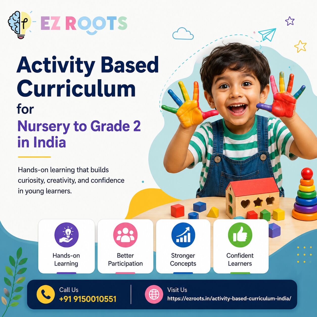 Chennai, Lessons Offered, Innovative Activity Based Curriculum For Nursery To Grade 2 In India