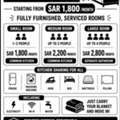 SAR 1800/month,  Furnished,  Fully Furnished Serviced Rooms For Rent