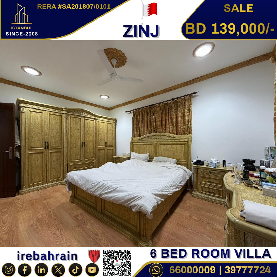 Zinj, Real Estate For Sale, BHD 139000,  6 BR,  Own A Villa In Zinj Area For Just