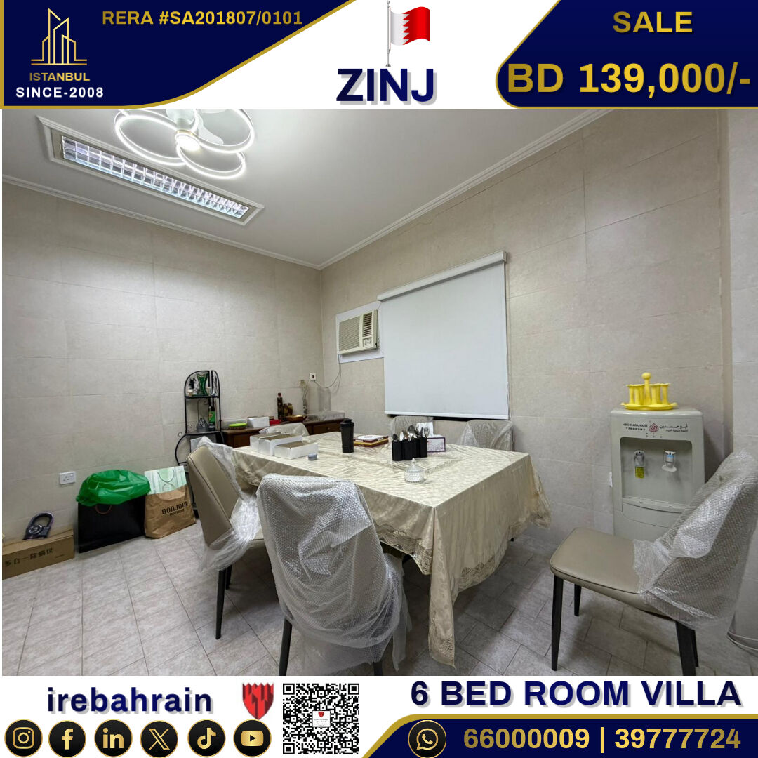 Zinj, Real Estate For Sale, BHD 139000,  6 BR,  Own A Villa In Zinj Area For Just