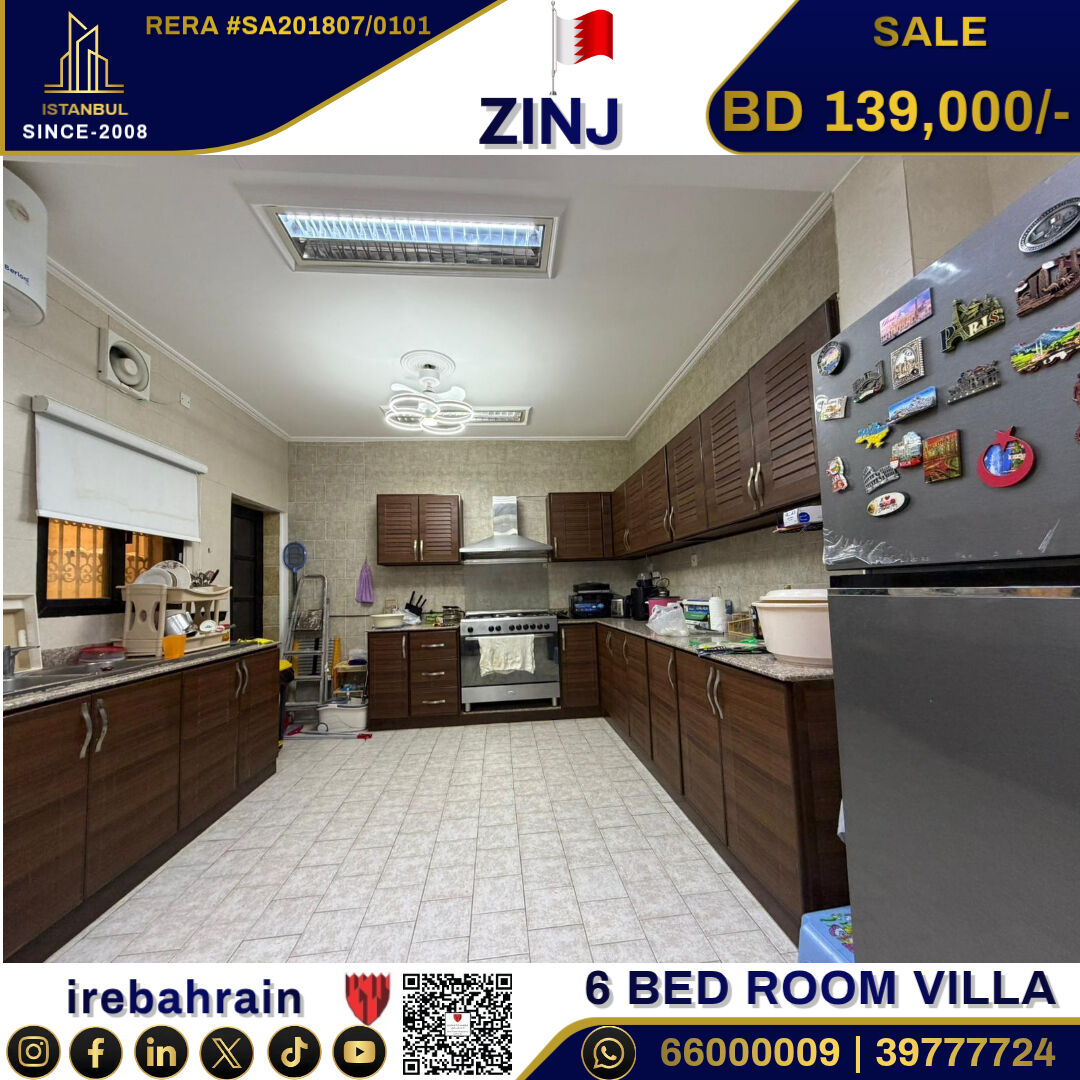 Zinj, Real Estate For Sale, BHD 139000,  6 BR,  Own A Villa In Zinj Area For Just